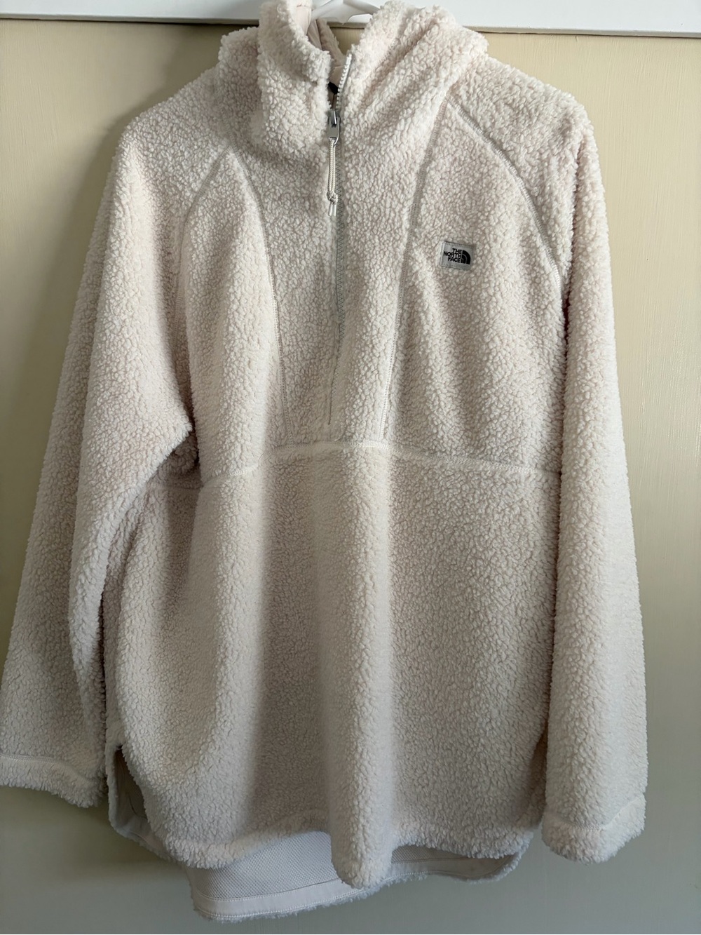 The North Face Women’s Cream Sherpa Half-Zip Pullover